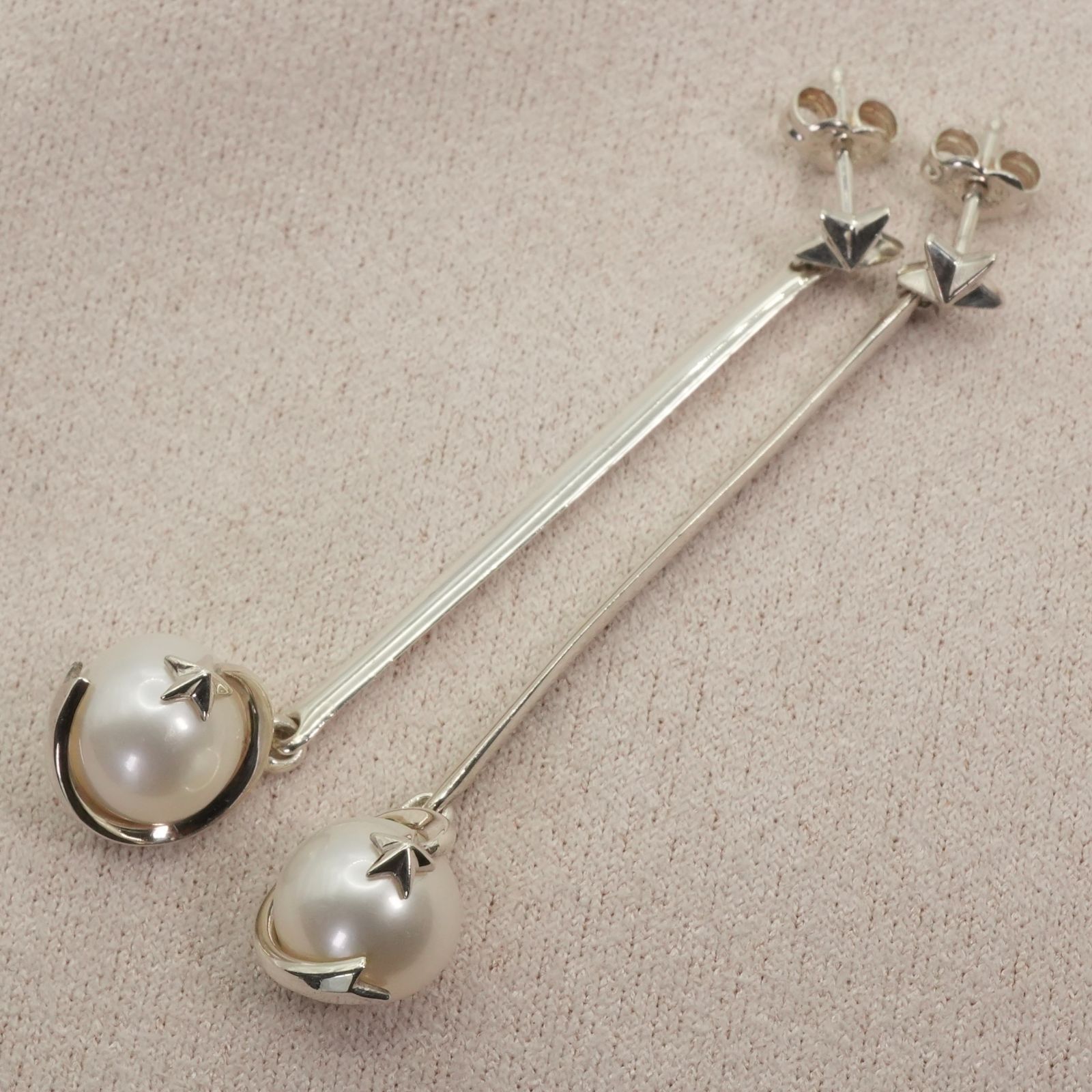 スタージュエリー パール ロング ピアス シルバー/25-1891 - メルカリ