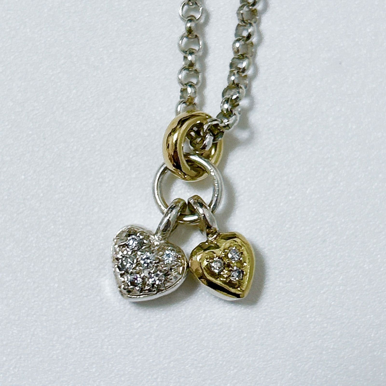 Folli Follie フォリフォリ SILVER925 750刻印 K18 ハート モチーフ