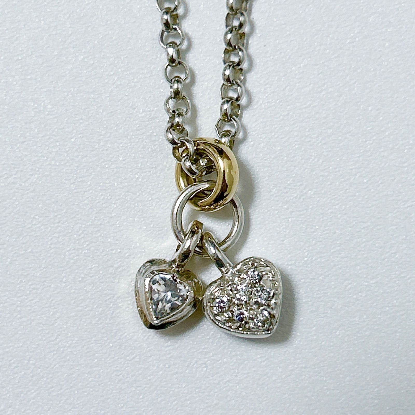 Folli Follie フォリフォリ SILVER925 750刻印 K18 ハート モチーフ