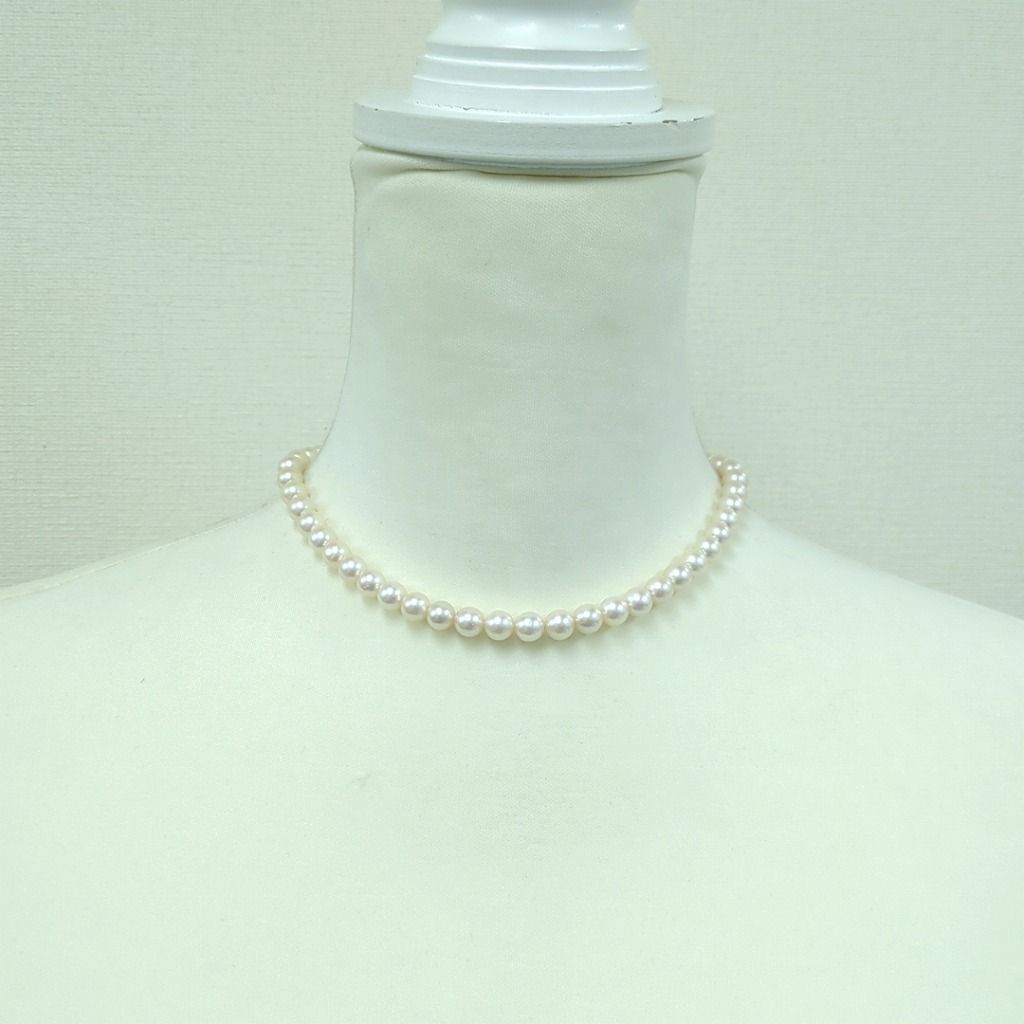 タサキ TASAKI パール 6.9mm-7.1mm ネックレス シルバー 金具 あこや