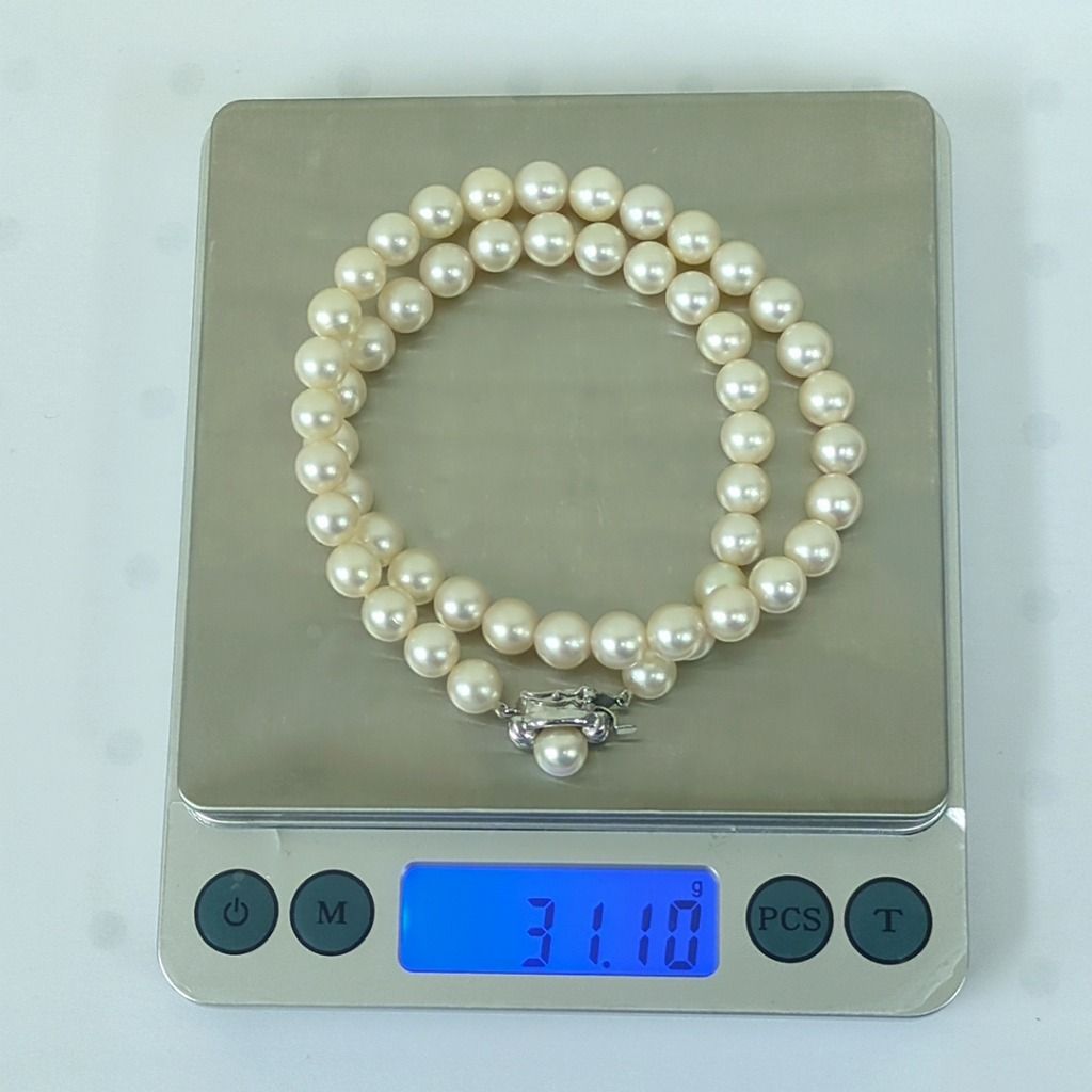 タサキ TASAKI パール 6.9mm-7.1mm ネックレス シルバー 金具 あこや
