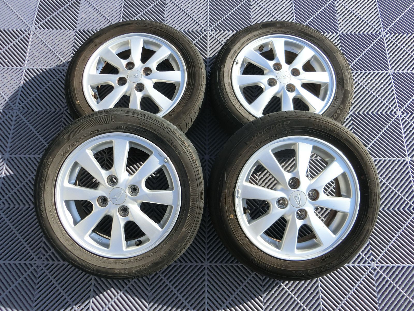 ダイハツ 純正 14×4.5J +45 PCD100 4穴 アルミホイール 4本セット