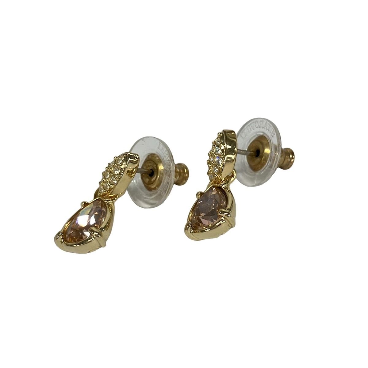 SWAROVSKI(スワロフスキー) ピアス美品 - ライトピンク×ゴールド 