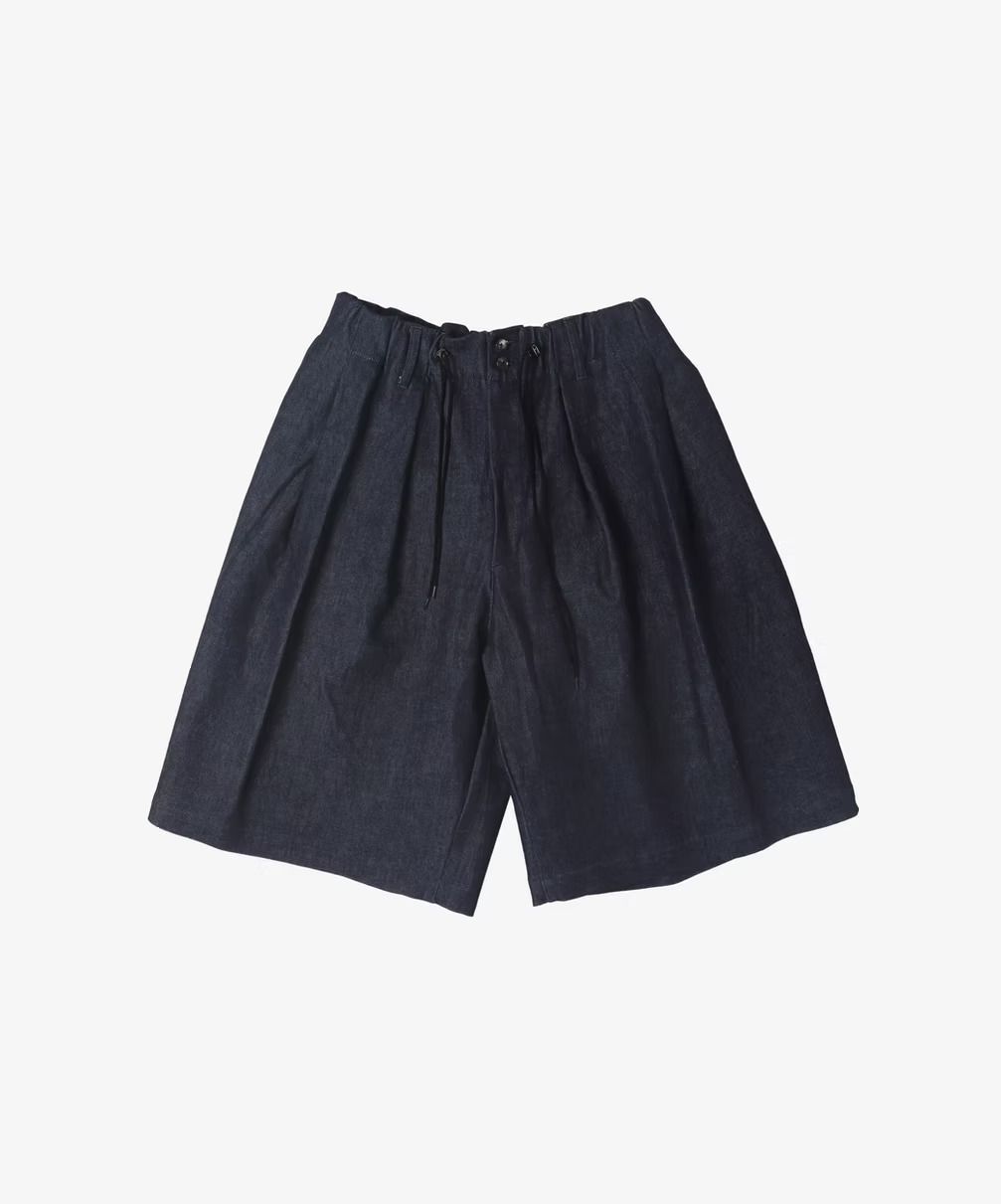 Sillage シアージ circular short pants denim one wash サーキュラー 