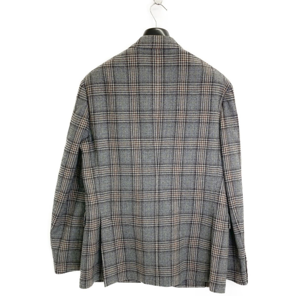 新品未使用ラルディーニ 3B シングル段返りチェック柄ジャケット 48/L LARDINI ラルディーニ / ジャケット ADVANCE ウール 4PLY 千鳥格