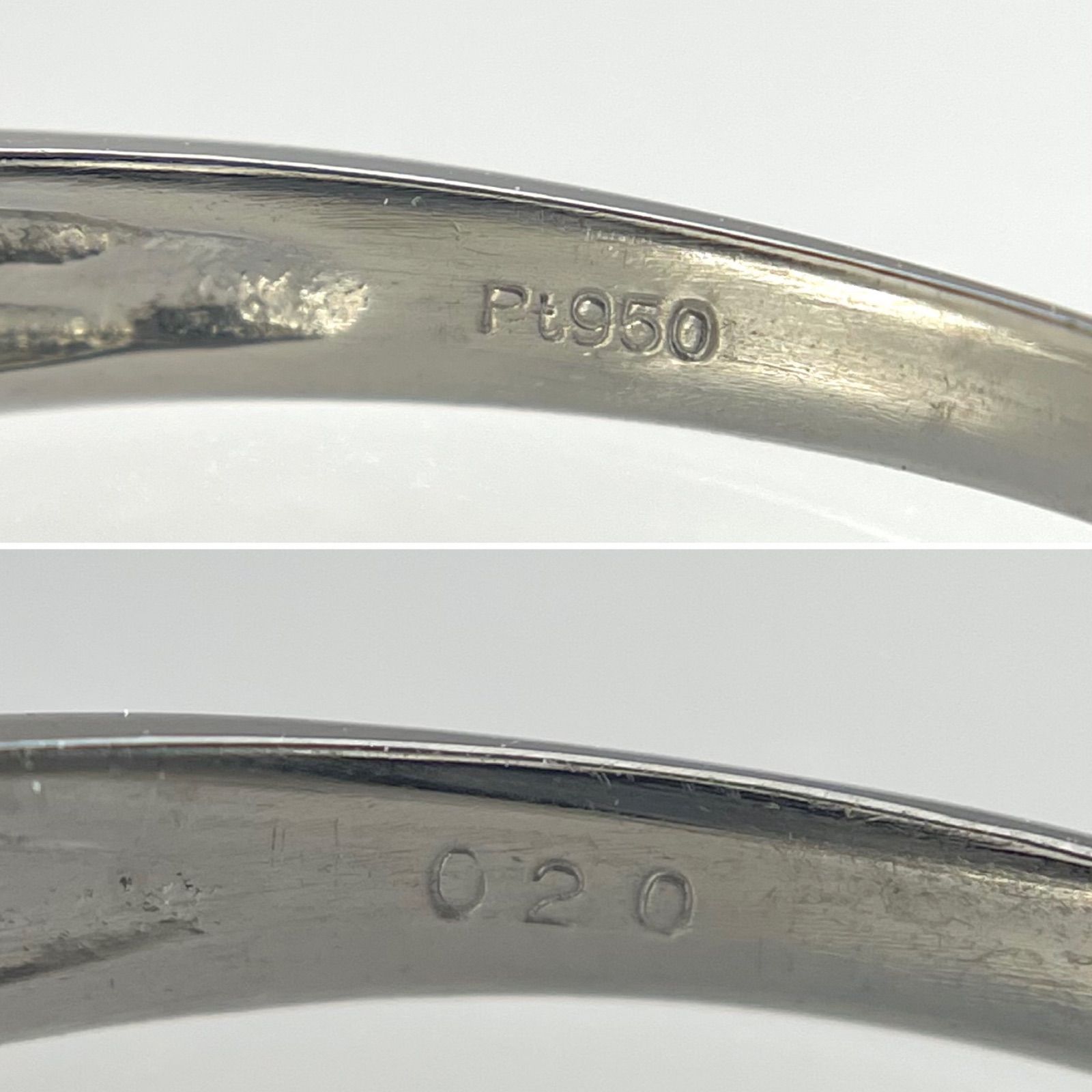 ダイヤ リング ダイヤモンド 指輪 Pt950 プラチナ 0.20ct 15号 - メルカリ