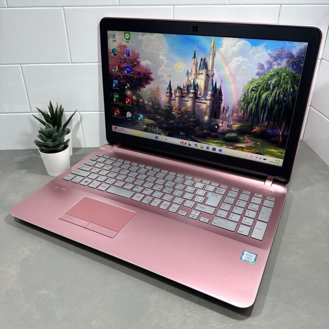 希少】VAIOかわいいメタリックピンク☘7世代i7☘NVMe256+1TB 【公式通販】