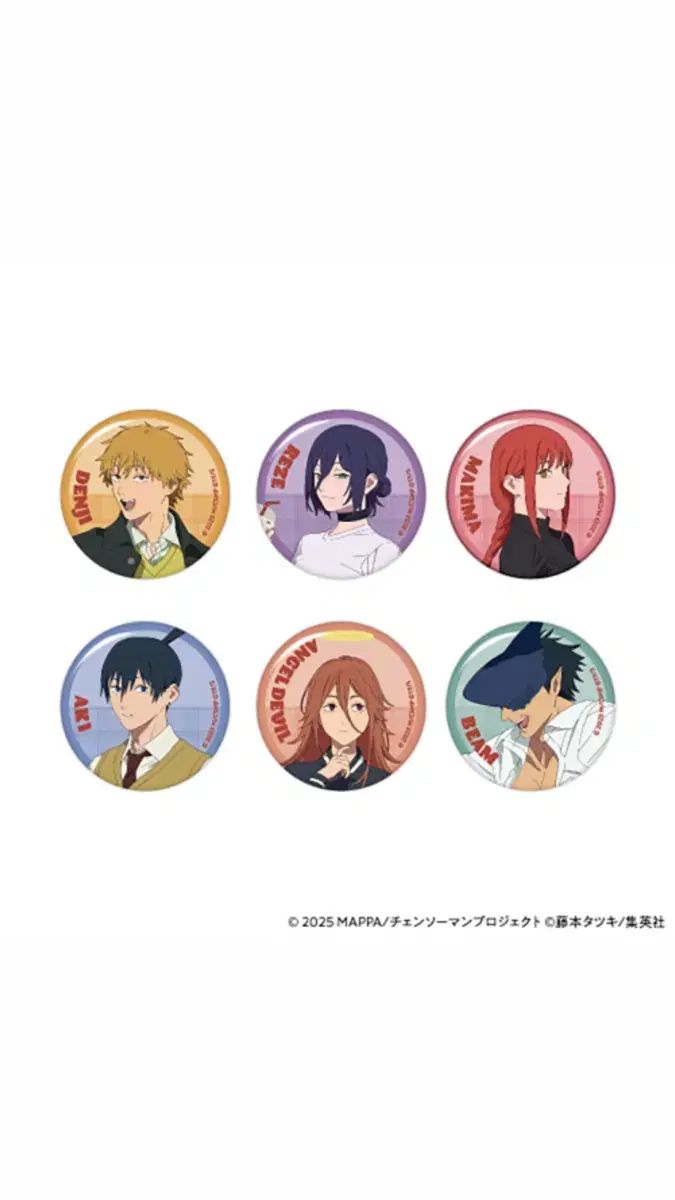 チェンソーマン レゼ編 カフェ ポップアップ 缶バッジ 6種 まとめ