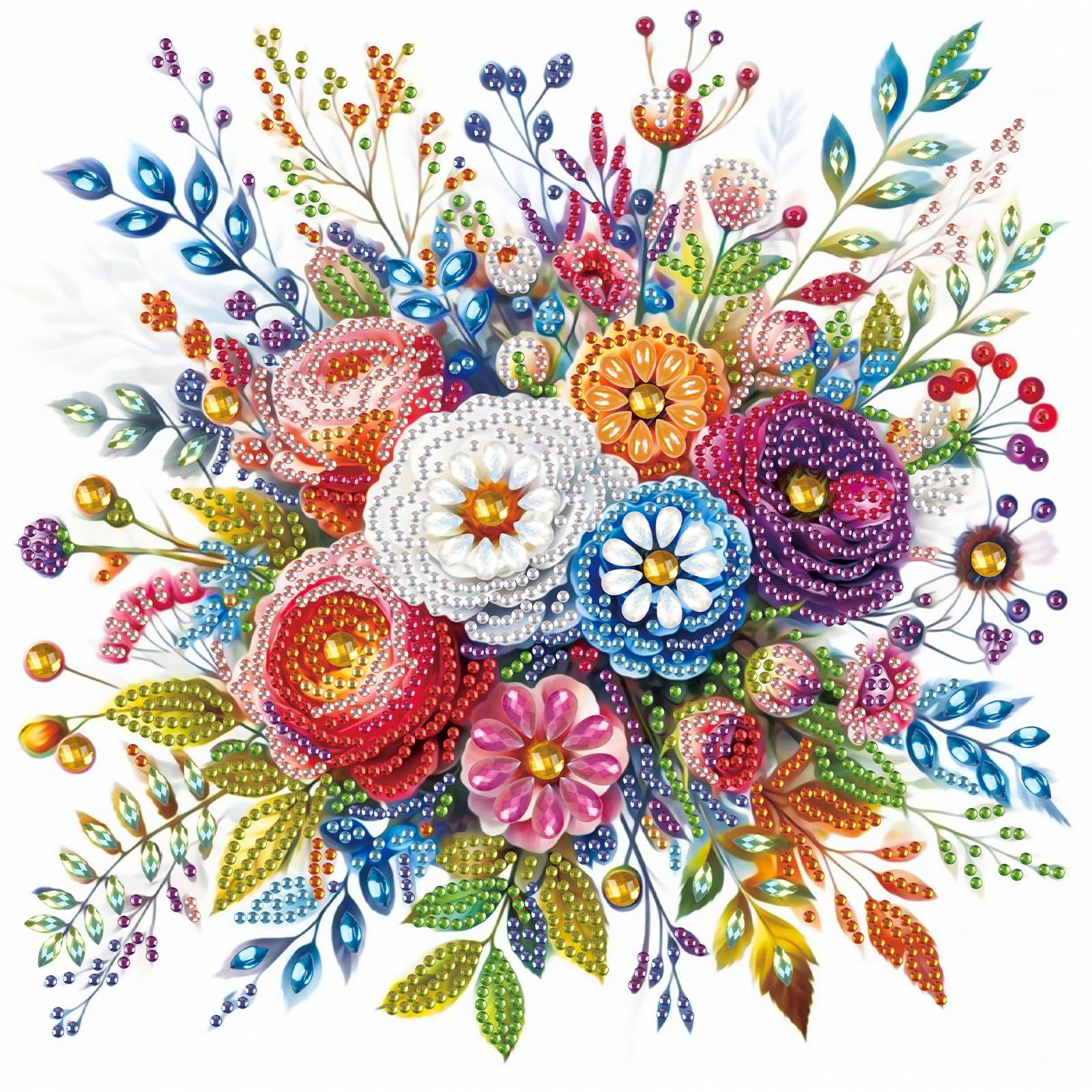 JISHSHAY ダイヤモンドアート 特殊形状 ラインストーン 30x30cm 5D