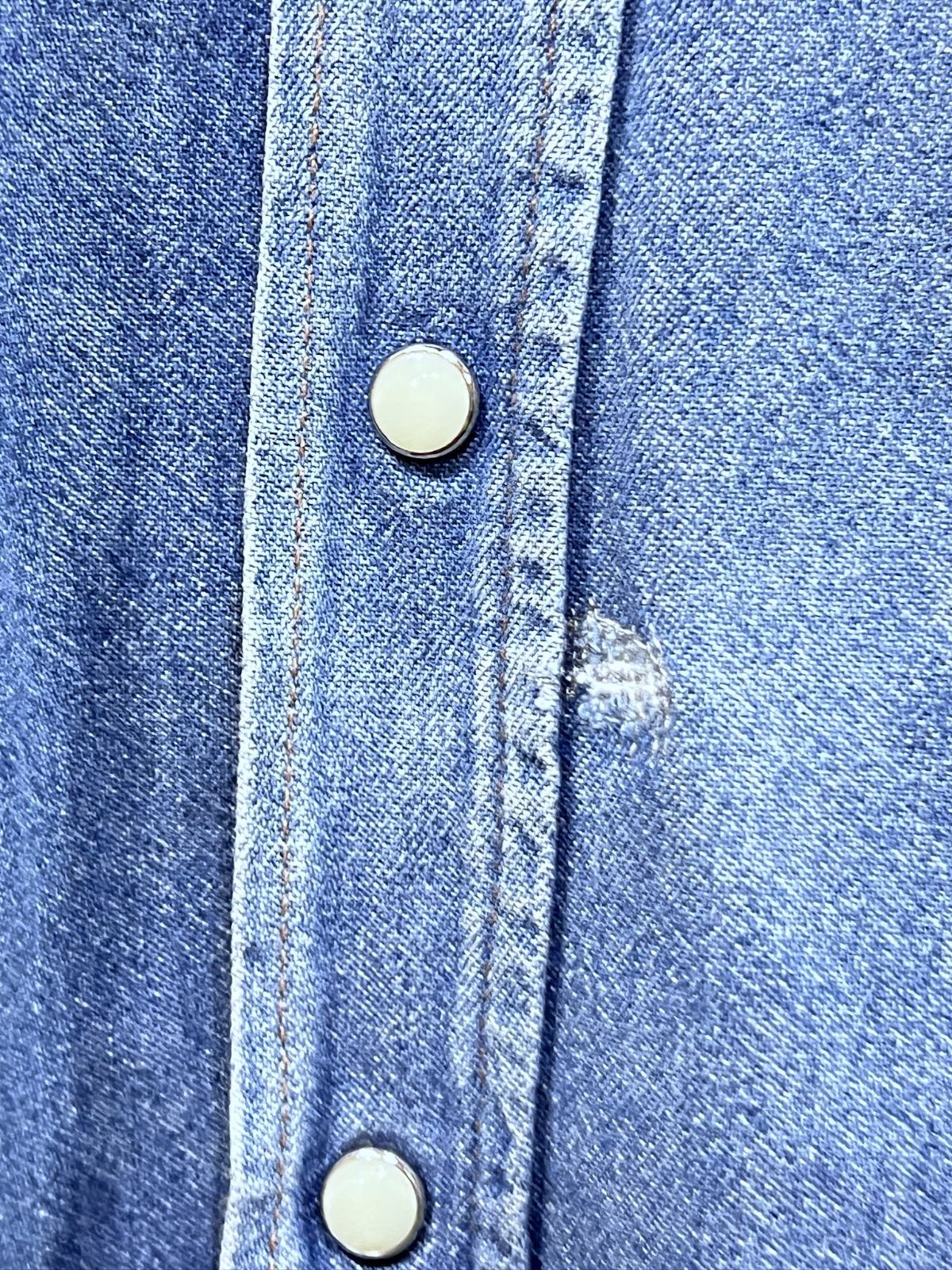 USA製 80'S-90'S Wrangler デニムシャツ 米国製 ラングラー