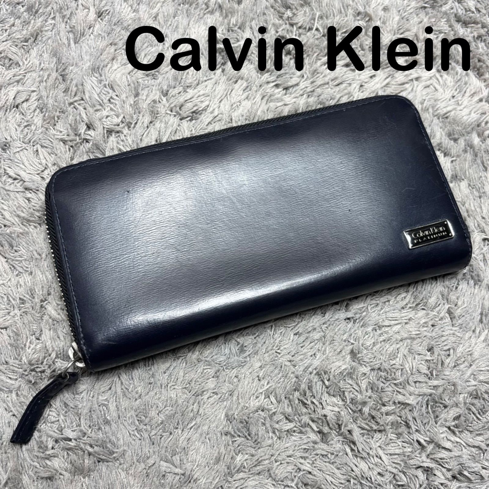 Calvin Klein PLATINUM カルバンクライン 長財布 ラウンドファスナー 