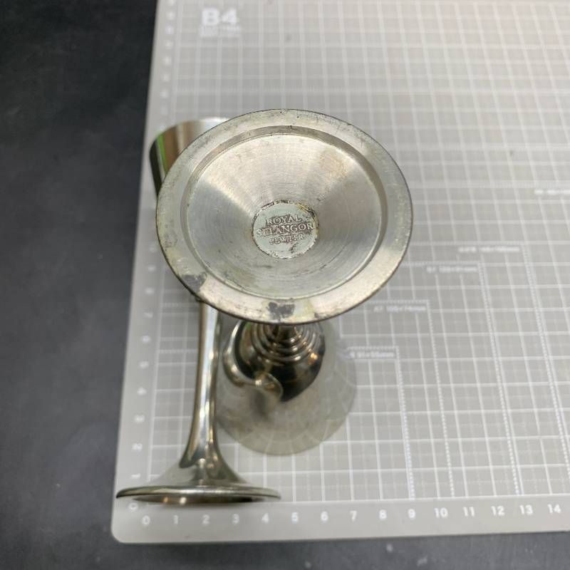 N427 ロイヤルセランゴール（Royal Selangor）ワイングラス 錫