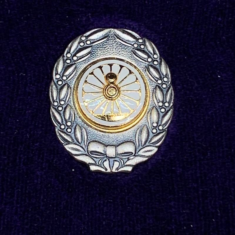 G471 美品 純銀 日本国有鉄道（旧国鉄）表彰徽章「功績章」 旧国鉄