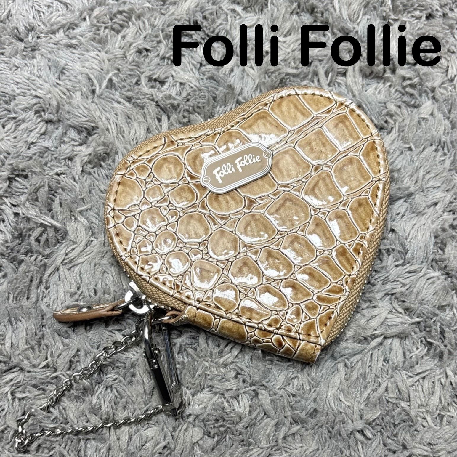 美品】Folli Follie フォリフォリ 小銭入れ コインケース 小物入れ 