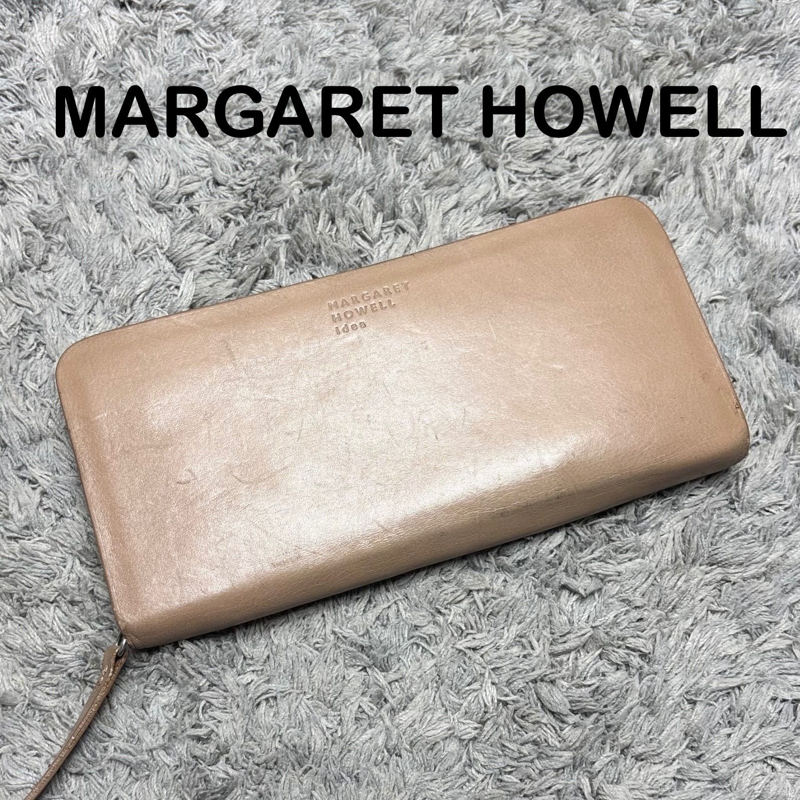 MARGARET HOWELL idea マーガレットハウエル 長財布 ラウンド 