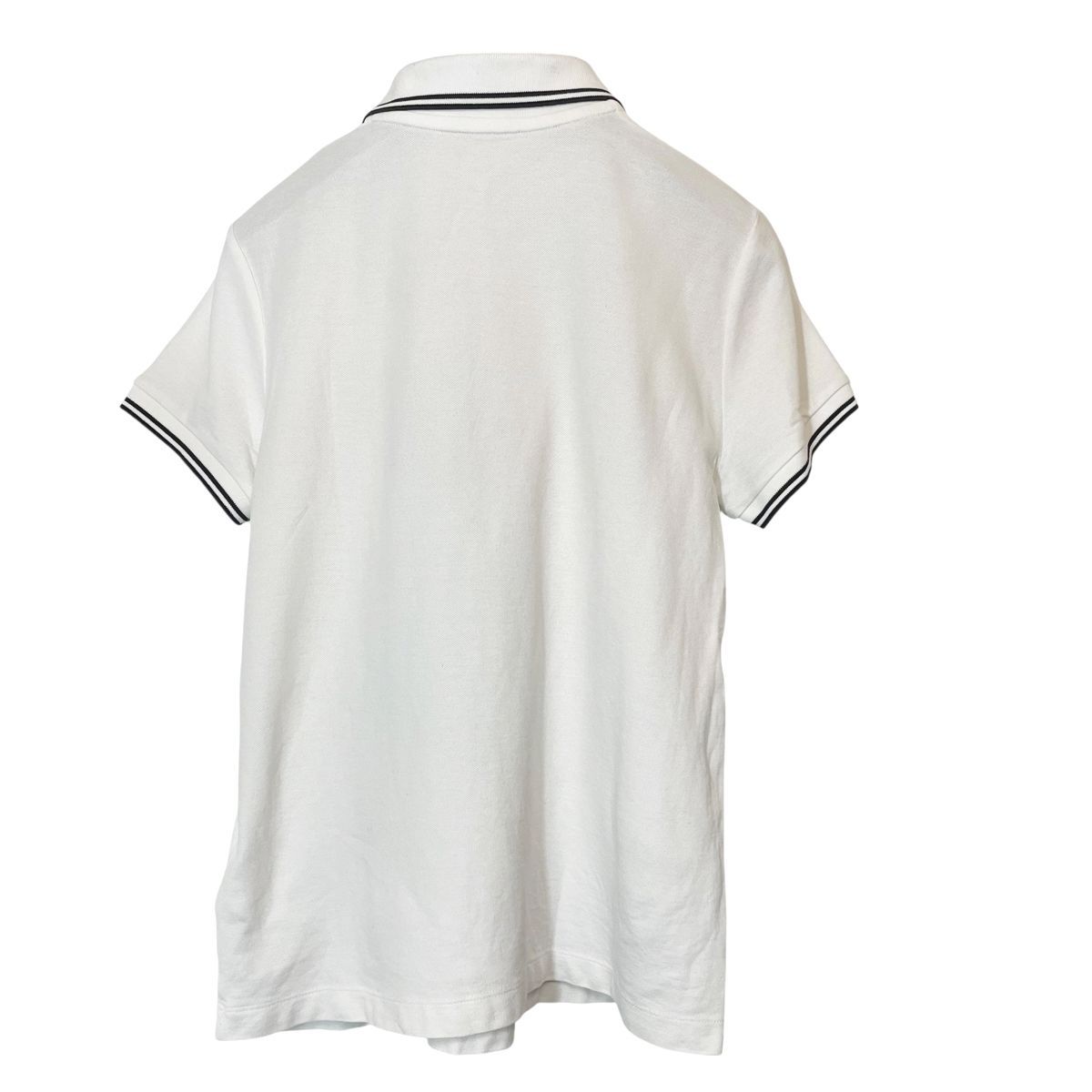 中古】MONCLER モンクレール ポロシャツ白 レディース 25031937SEZS