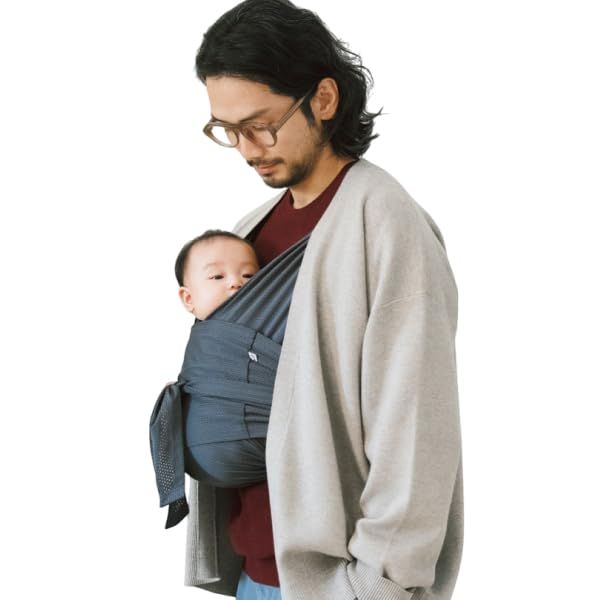 新品 【ヘッドサポート入り】コニー抱っこ紐 FLEX サイズ調節 AirMesh (Konny) 夏用 抱っこ紐 エアーメッシュ素材 涼しく快適 ママパパ兼用 ベビー スリング 新生児~20kg 国際安全認証取得 赤ちゃん 寝かしつけ 出産祝い 収納袋付き 出