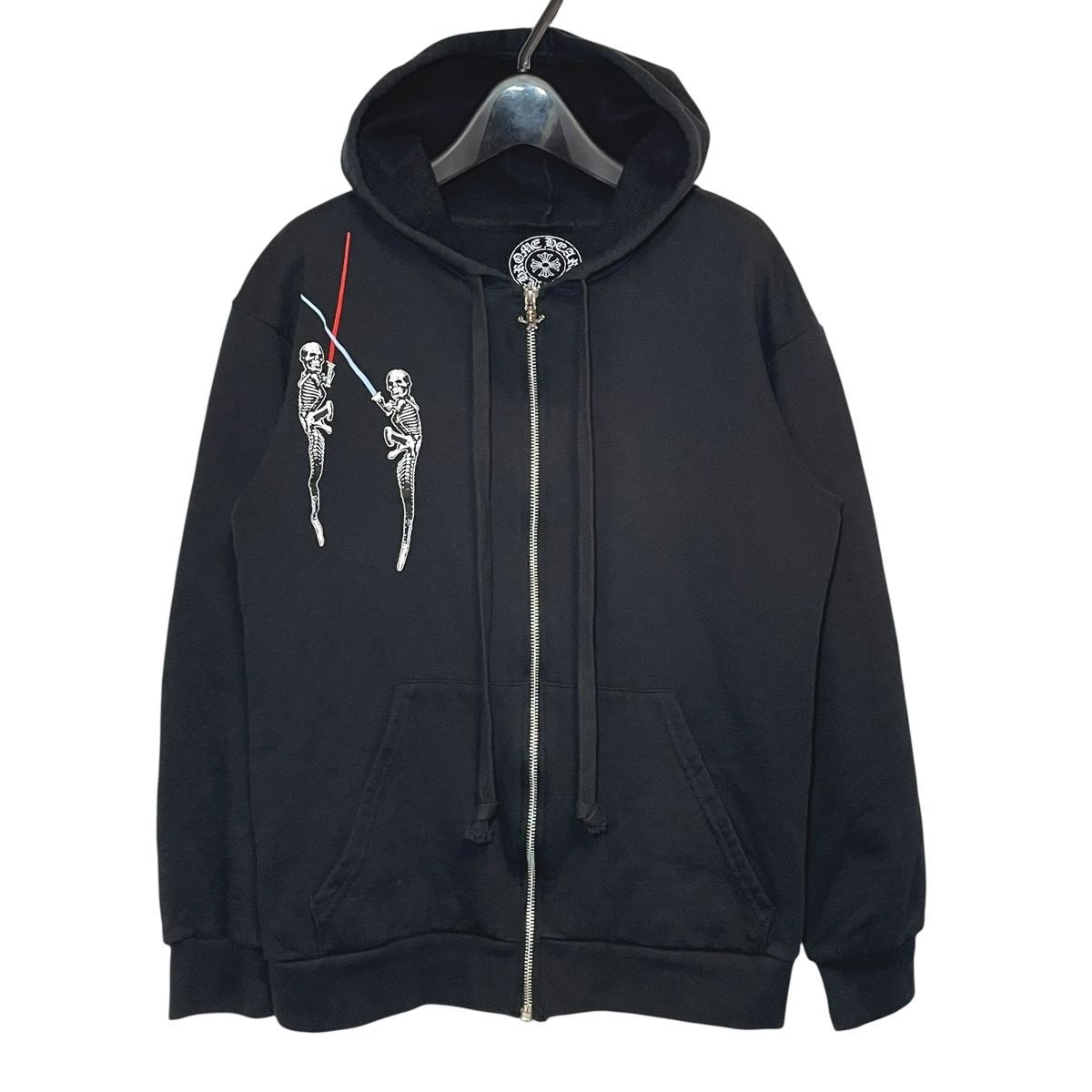 中古】 CHROME HEARTS クロムハーツ フォティ ジップアップパーカー 