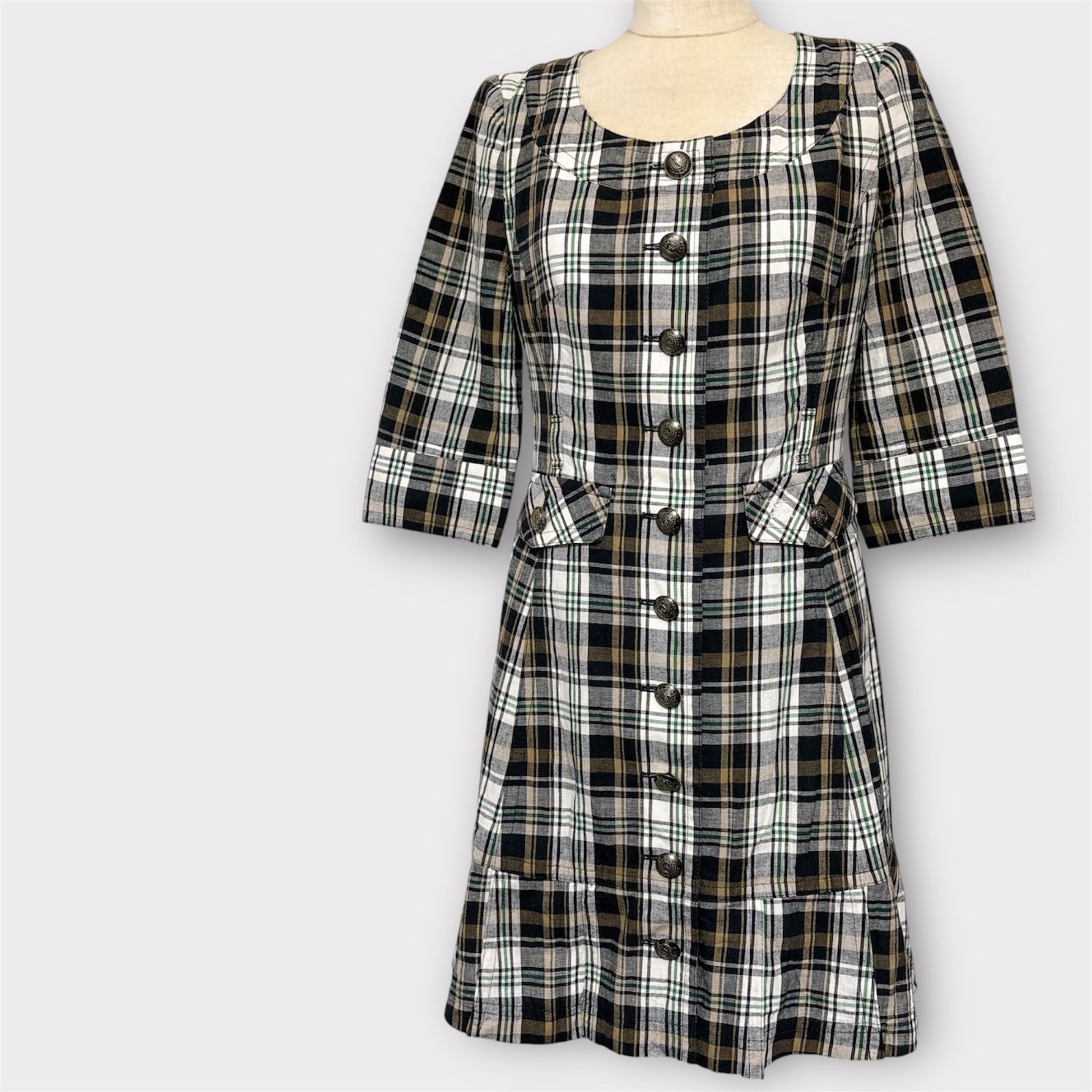 BURBERRY BLUE LABEL バーバリーブルーレーベル チェックワンピース 38