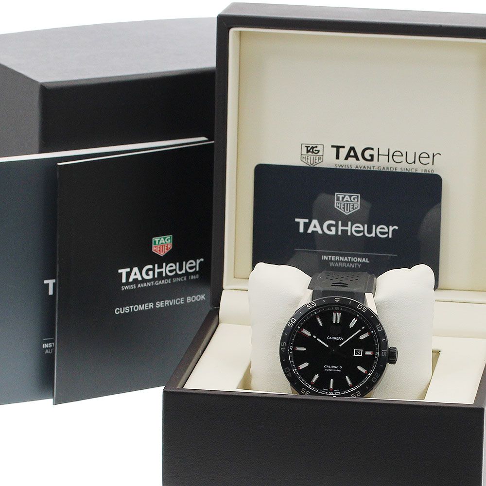  ジャンク タグホイヤー TAG HEUER SAR2A80.FT6049 カレラ キャリバー5 チタンコネクテッド 自動巻き メンズ 箱 保証書付き_894785 カットソー 自動巻き時計 腕時計(アナログ)