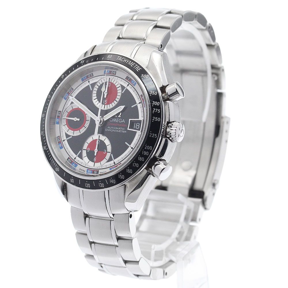  オメガ OMEGA 3210.52 スピードマスター デイト クロノグラフ 自動巻き メンズ 保証書付き_943453 Vネック 自動巻き時計 腕時計(アナログ)