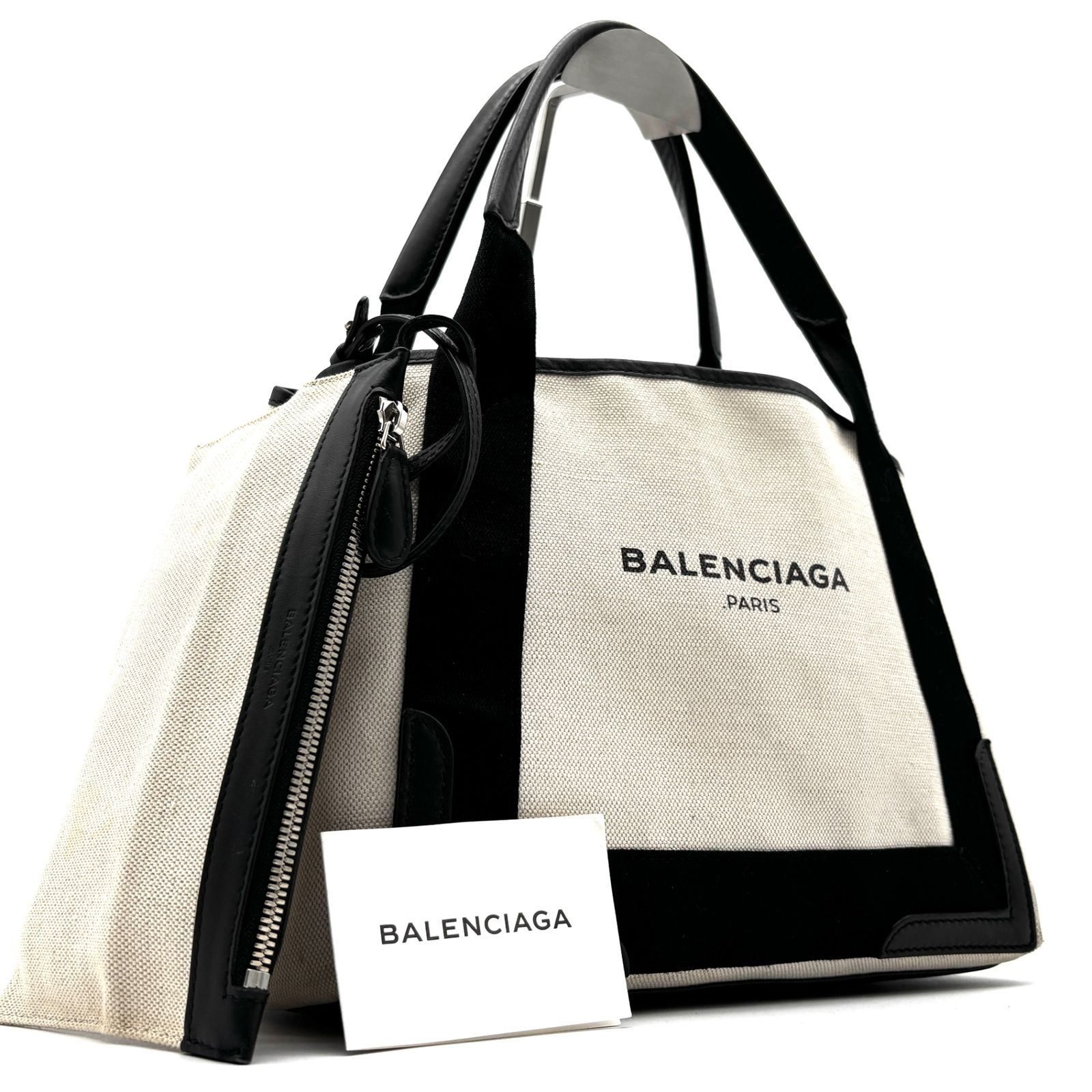 BALENCIAGA バレンシアガ ネイビー カバス S トートバッグ BALENCIAGA バレンシアガ ネイビー カバス S トートバッグ