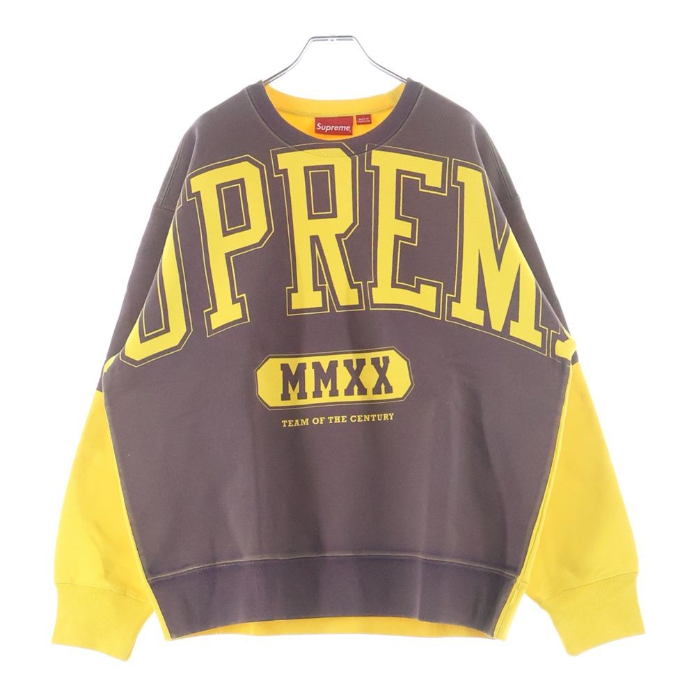 SUPREME (シュプリーム) 20AW Overprint Crewneck Sweatshirt カレッジ 