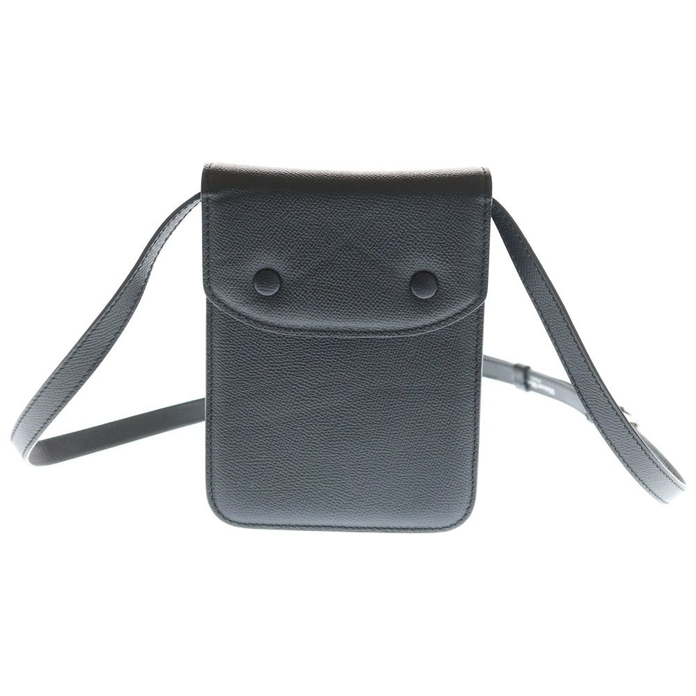 メゾンマルジェラ スマホショルダー レザー 4ステッチ ブラック Maison Margiela (メゾンマルジェラ) 4ステッチ レザー スマホ