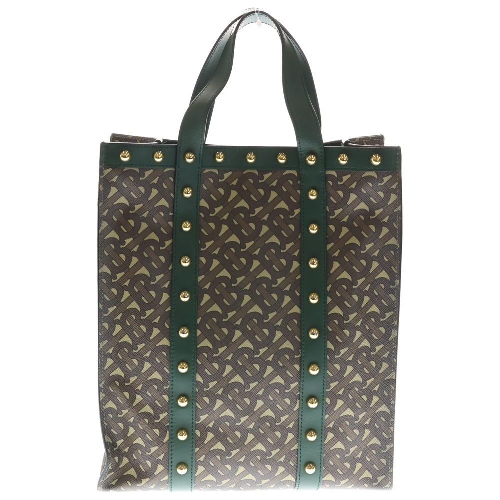 BURBERRY (バーバリー) TB トートバッグ スモール モノグラムプリント 