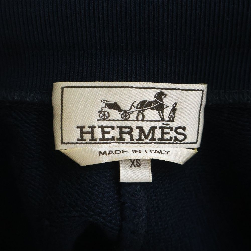 HERMES (エルメス) Hロゴサイドライン コットンハーフパンツ ショーツ