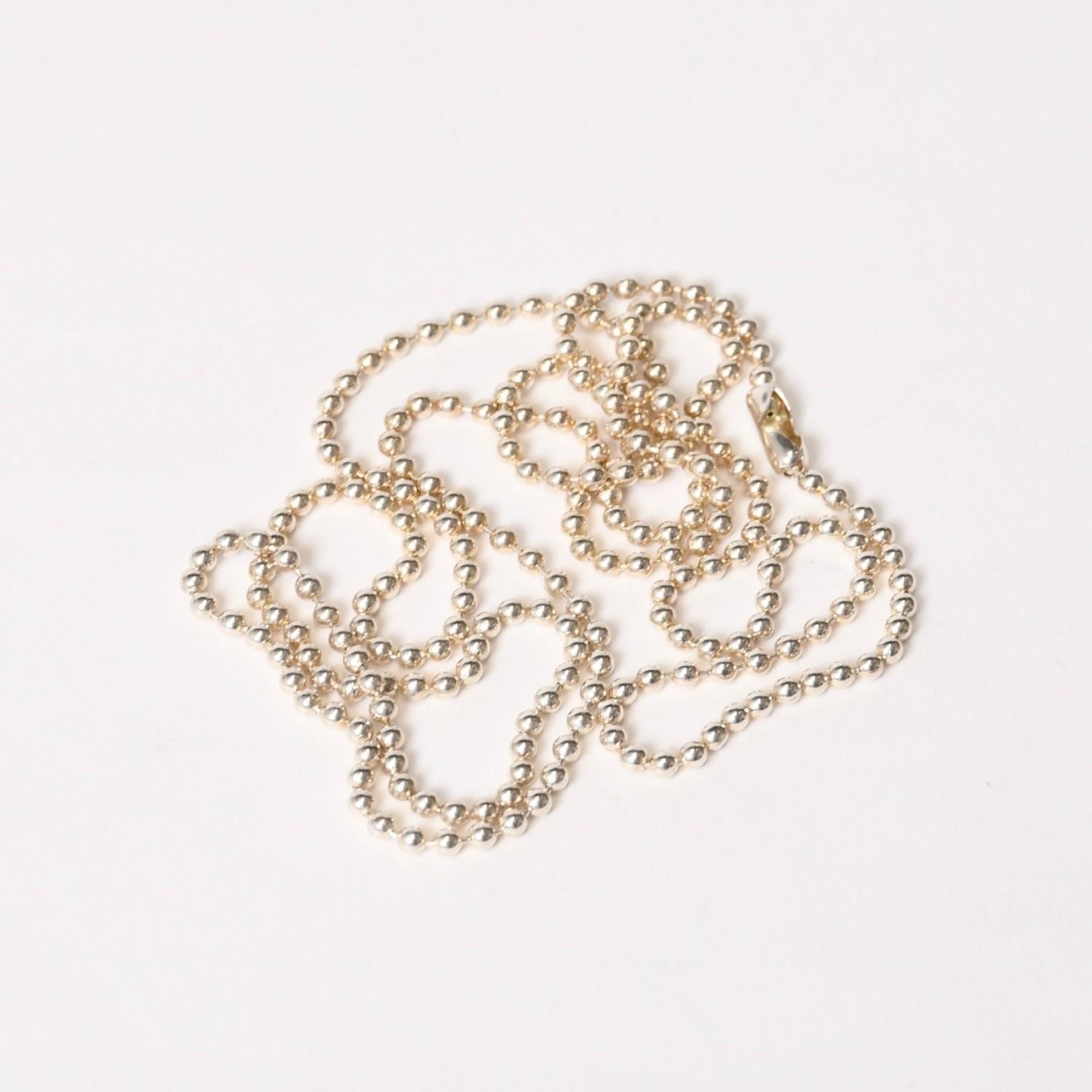 極美品 CHROME HEARTS クロムハーツ BALL CHAIN NECKLACE ボール 