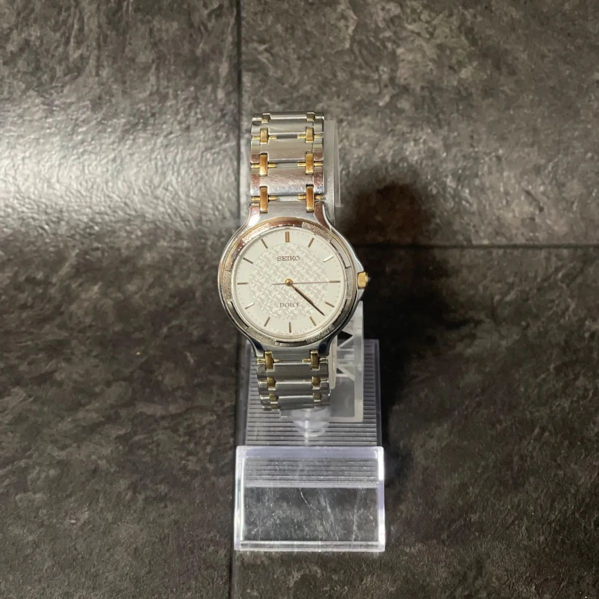 稼働】セイコー ドルチェ 腕時計 SEIKO DOLCE 5E31-6E80 クォーツ 