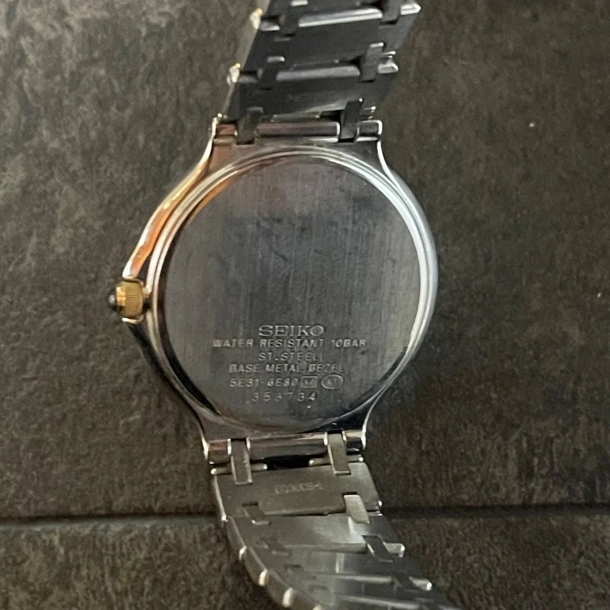 稼働】セイコー ドルチェ 腕時計 SEIKO DOLCE 5E31-6E80 クォーツ 