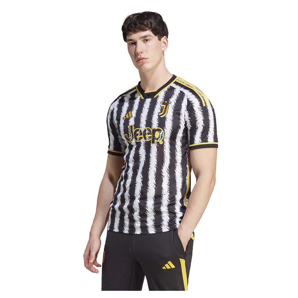 新品 adidas(アディダス) ユベントス ホーム レプリカユニフォーム ブラック/ホワイト XL