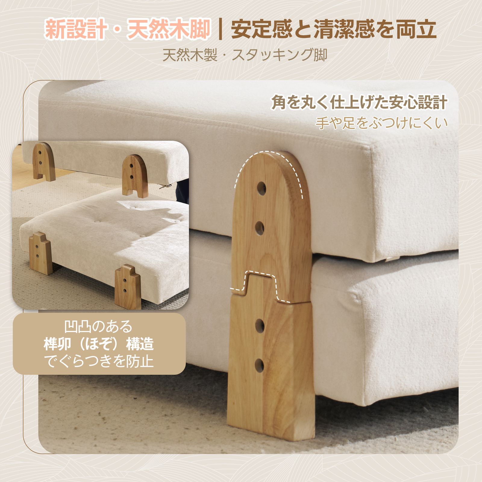 数量限定｜ソファベッド 一人用 ふわふわ生地 カウチソファー 肘付き 