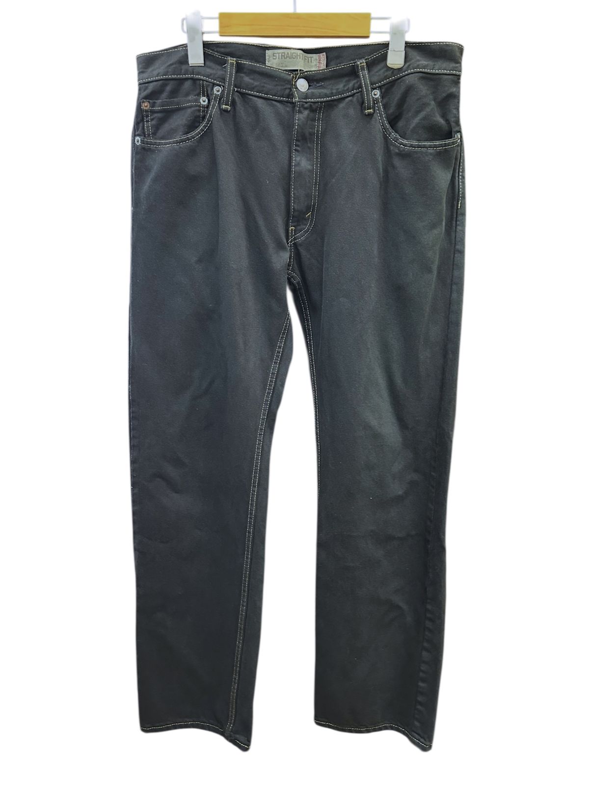 Levi's (リーバイス) 505 後染めブラックデニムパンツ STRAIGHT FIT