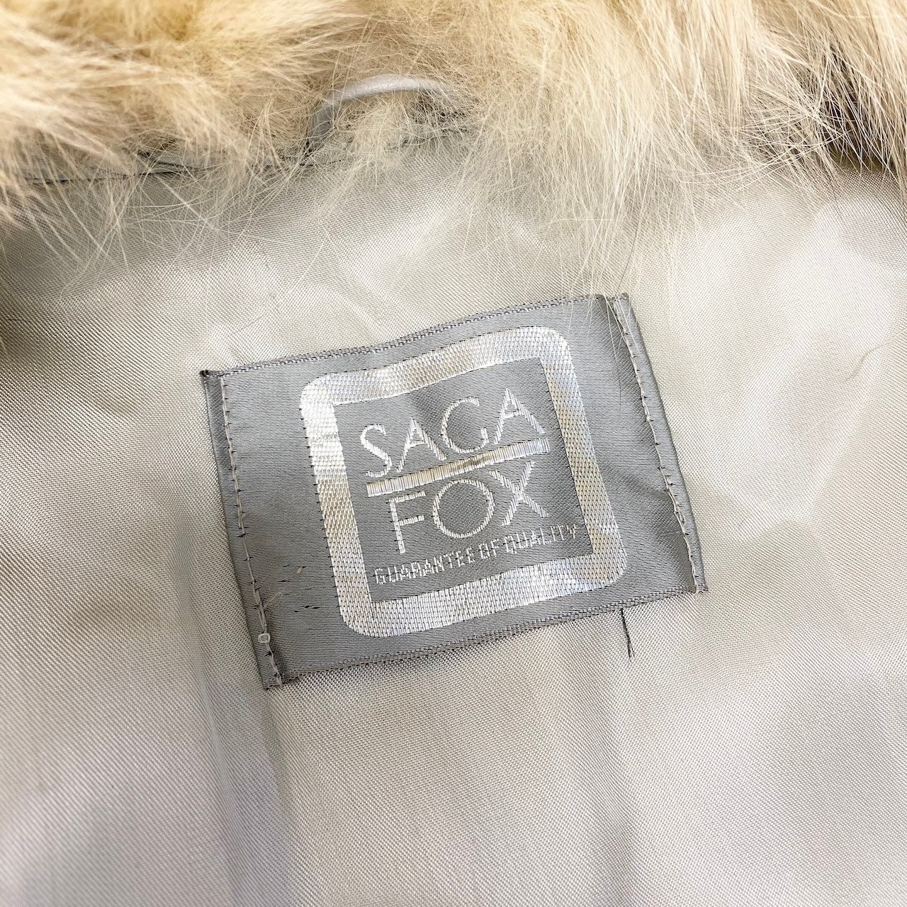 14c21 SAGA FOX サガフォックス 銀サガ ブルーフォックス ファーコート