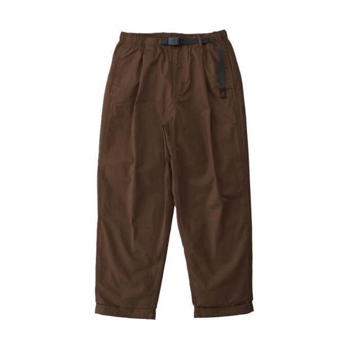 【新品】グラミチ Gramicci T/C TWILL TUCK TAPERD PANT TCツイルタックテーパードパンツ GMP4-SJP10 DarkBrown ダークブラウン M,XLサイズ