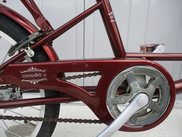 E931☆整備済み☆完成車発送☆中古シティ自転車【エンジ 20インチ 軽快 