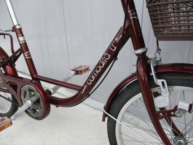 E931☆整備済み☆完成車発送☆中古シティ自転車【エンジ 20インチ 軽快 