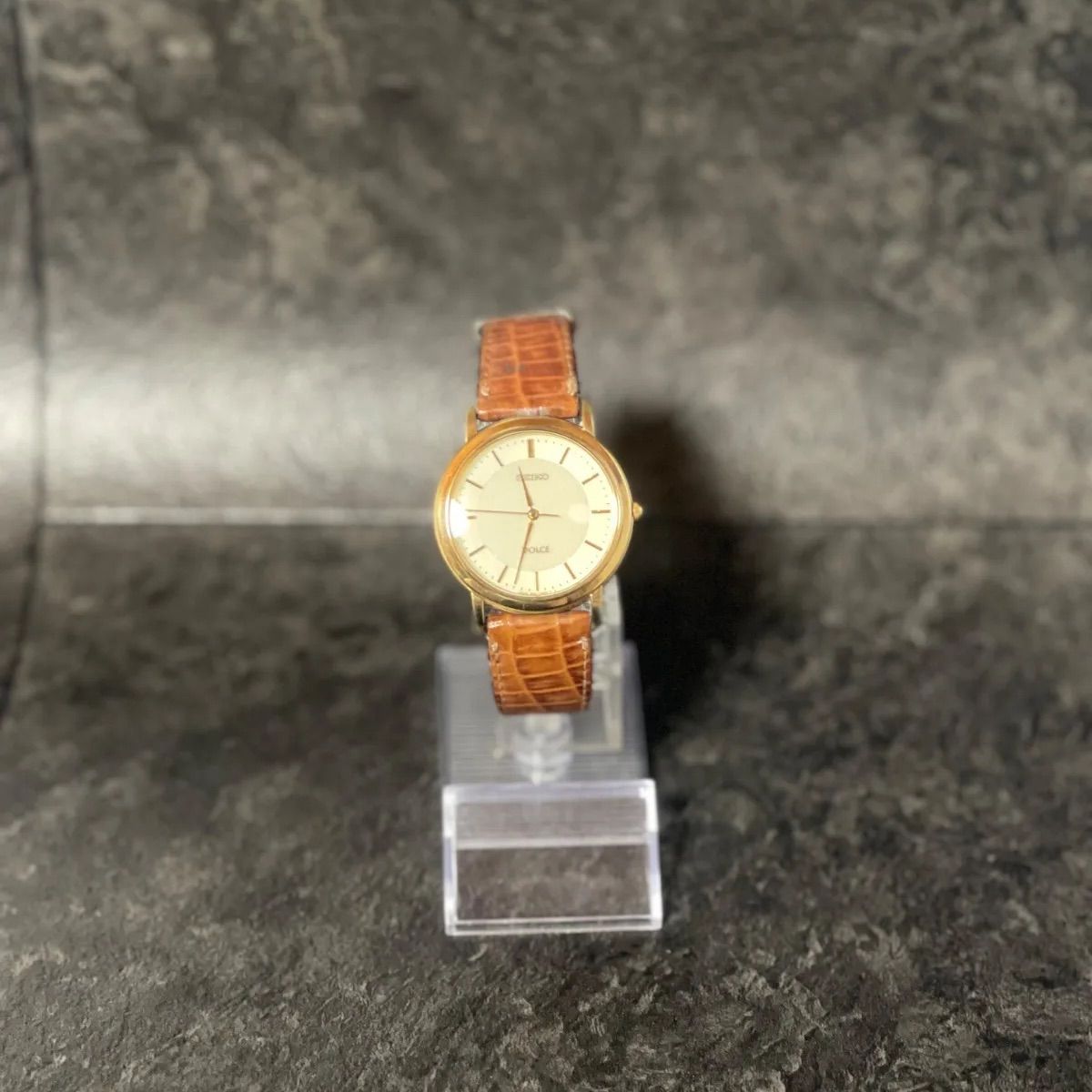 極薄】セイコー ドルチェ 5E61-0A80 腕時計 ゴールド｜SEIKO DOLCE 3針 
