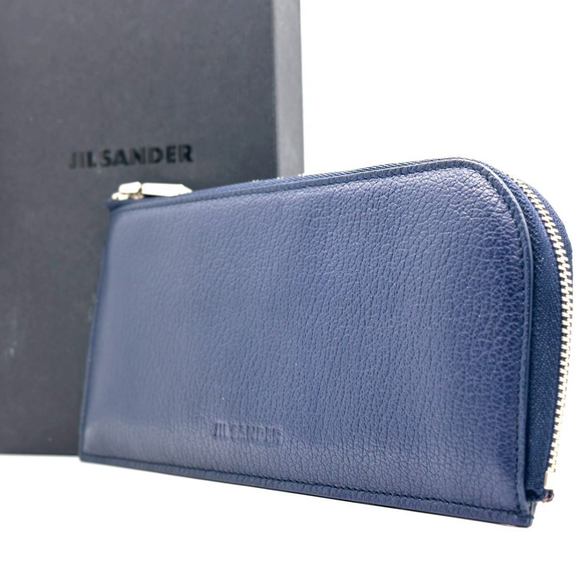 余白に美を宿す】 JIL SANDER 長財布 ジップロングウォレット L字 
