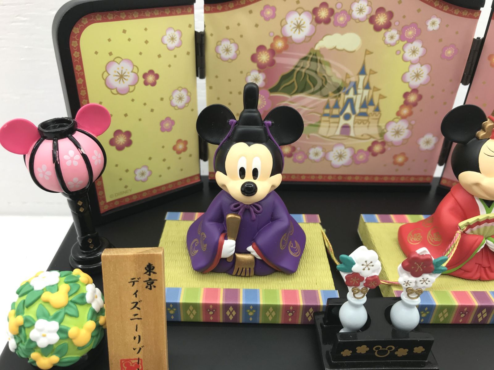 盛岡30-0135] 東京ディズニーリゾート限定 ミッキー♡ミニー ひな人形