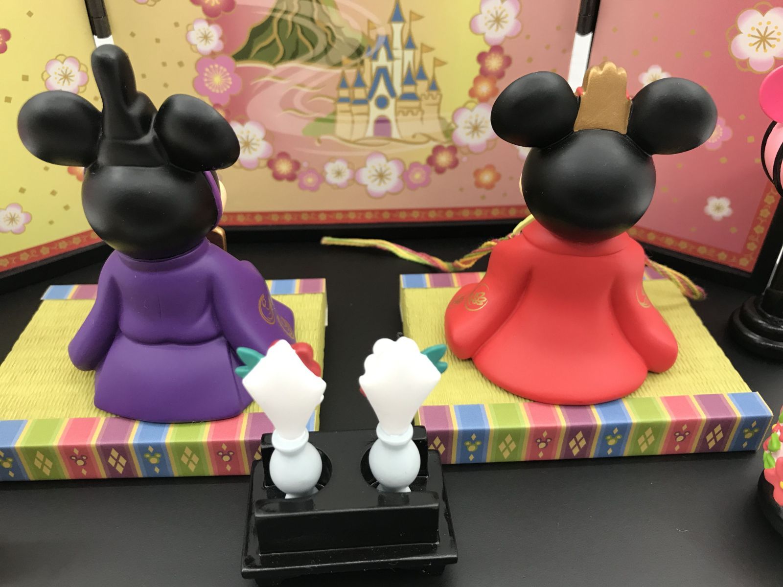 盛岡30-0135] 東京ディズニーリゾート限定 ミッキー♡ミニー ひな人形