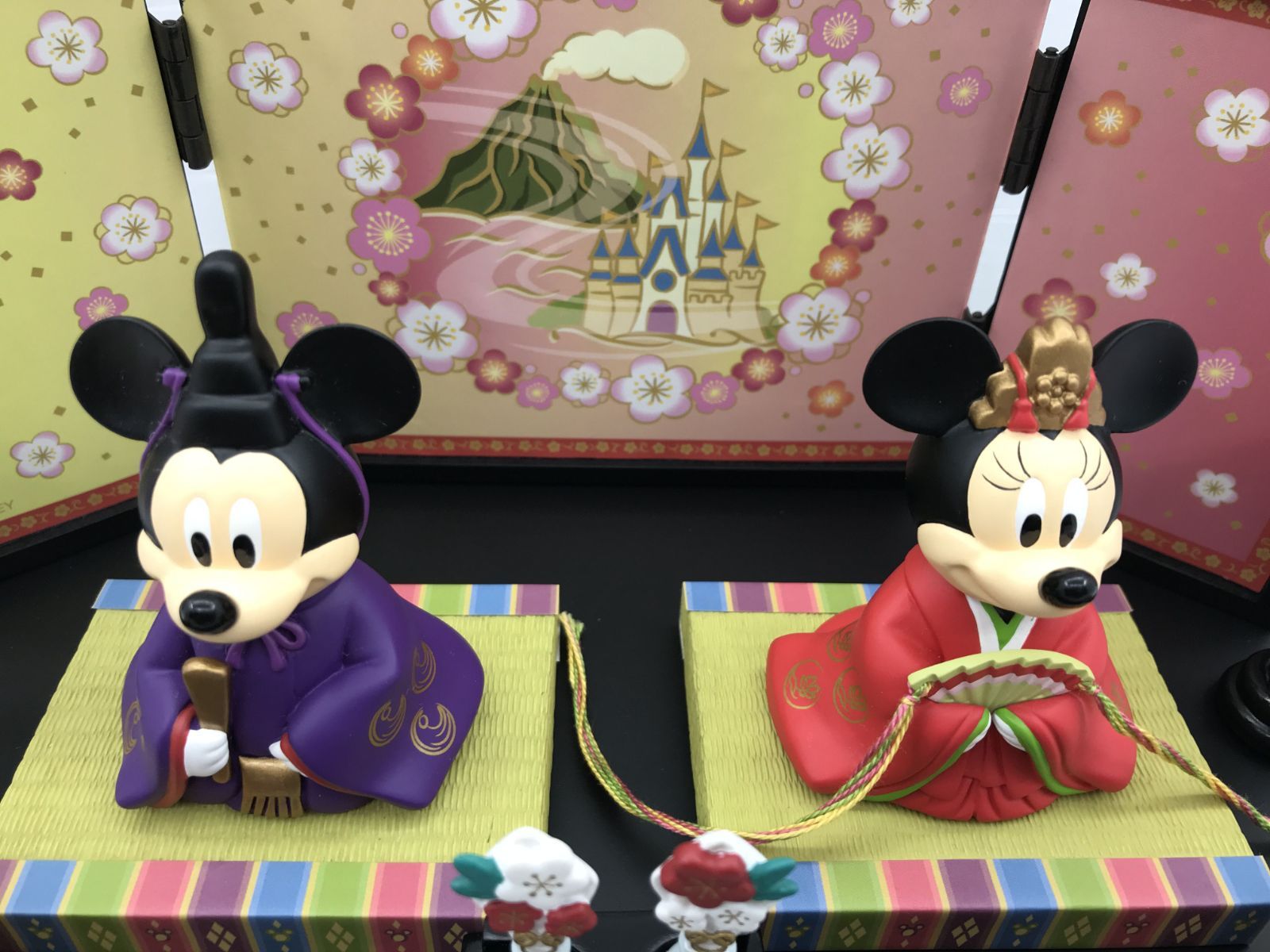 盛岡30-0135] 東京ディズニーリゾート限定 ミッキー♡ミニー ひな人形