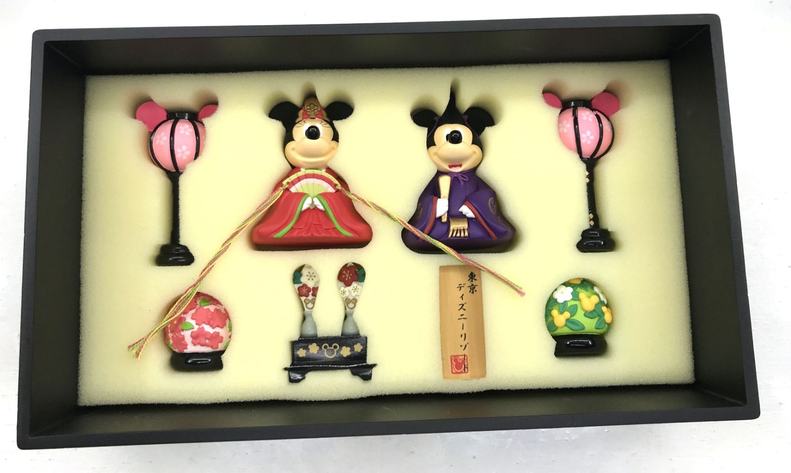 盛岡30-0135] 東京ディズニーリゾート限定 ミッキー♡ミニー ひな人形