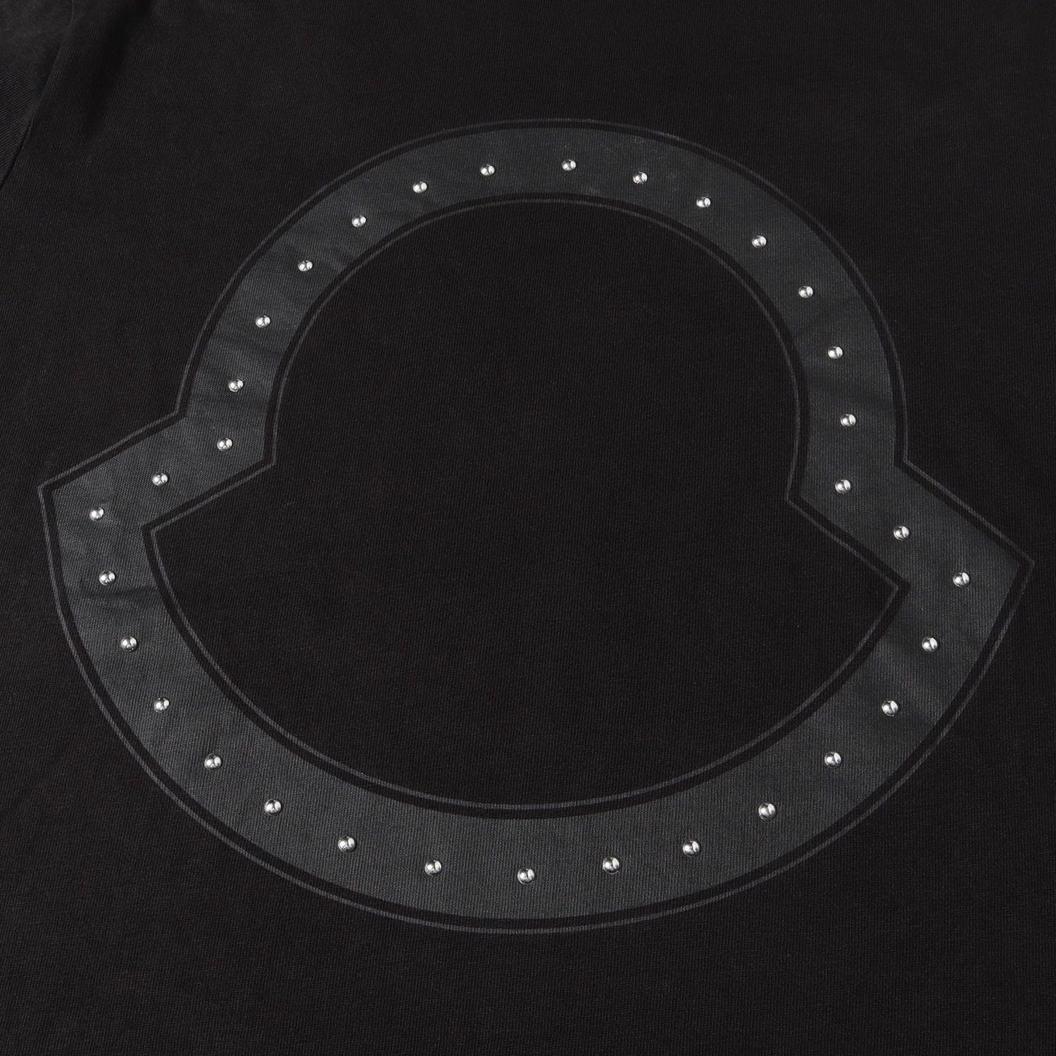 MONCLER モンクレール スタッズ 半袖Tシャツ メンズXS ブラック 