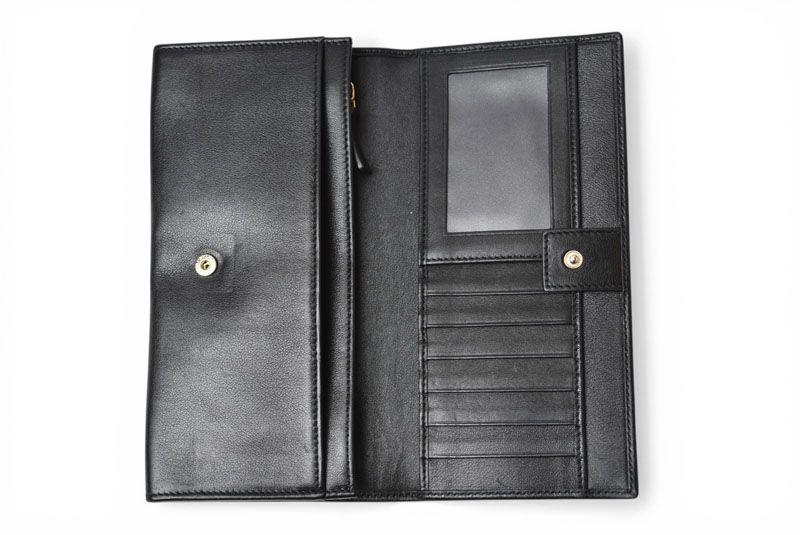 ブルガリ 財布 BVLGARI ブルガリ・ブルガリ レザー ブラック ゴールド金具 33625 【中古】 ブルガリ 財布 BVLGARI ブルガリ・ブルガリ レザー ブラック ゴールド