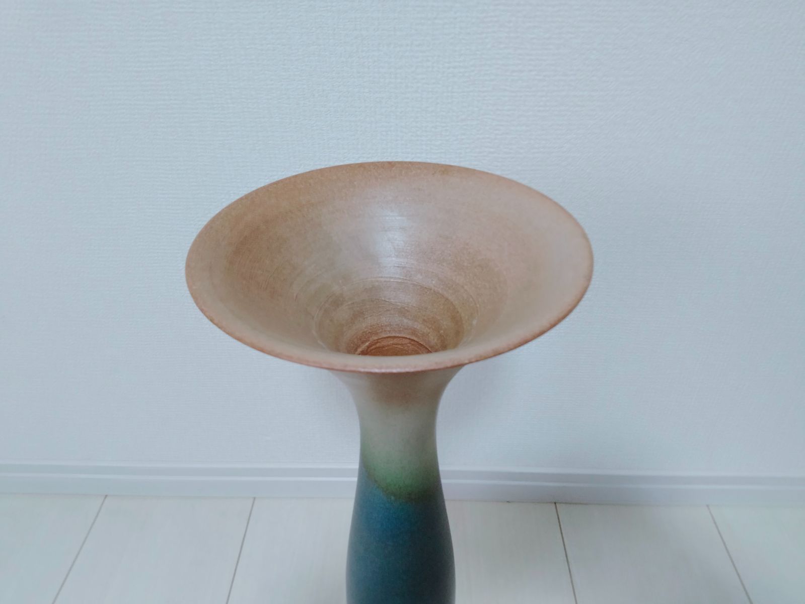 A184 池坊 花器 花瓶 陶器 華道 生花 立花 フラワーベー ス 生け花