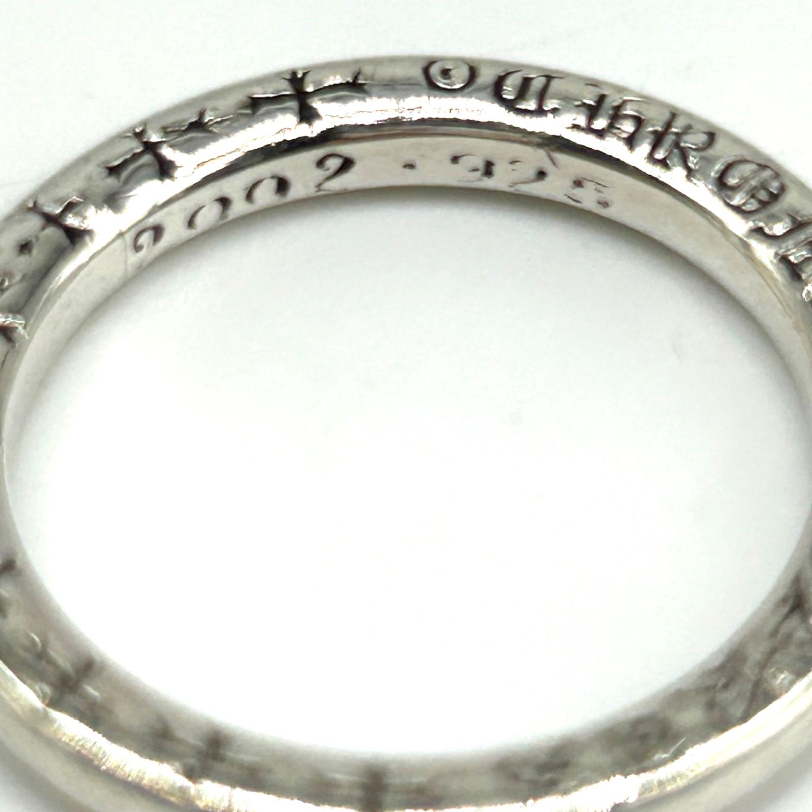 シルバーリング エルフ文字 2002年製クロムハーツ CHROME HEARTS クロムハーツ NTFLリング 2002年製 18号 シルバー925